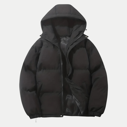 Chaqueta bomber de invierno clásica capucha hombre