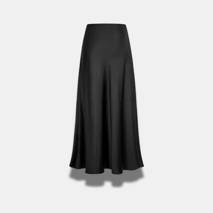 Falda Midi Satinada Premium Mujeres