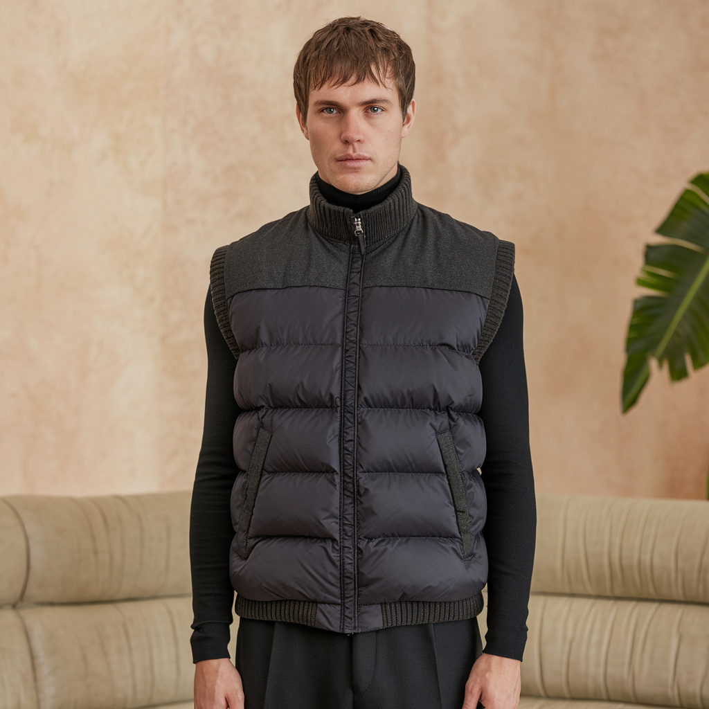 Chaleco de Fleece Premium Cálido y Suave para Hombre