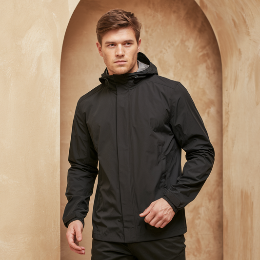 Chaqueta impermeable ligera para lluvia de hombre