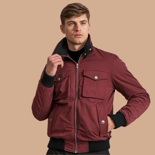 Chaqueta bomber ligera premium para hombres